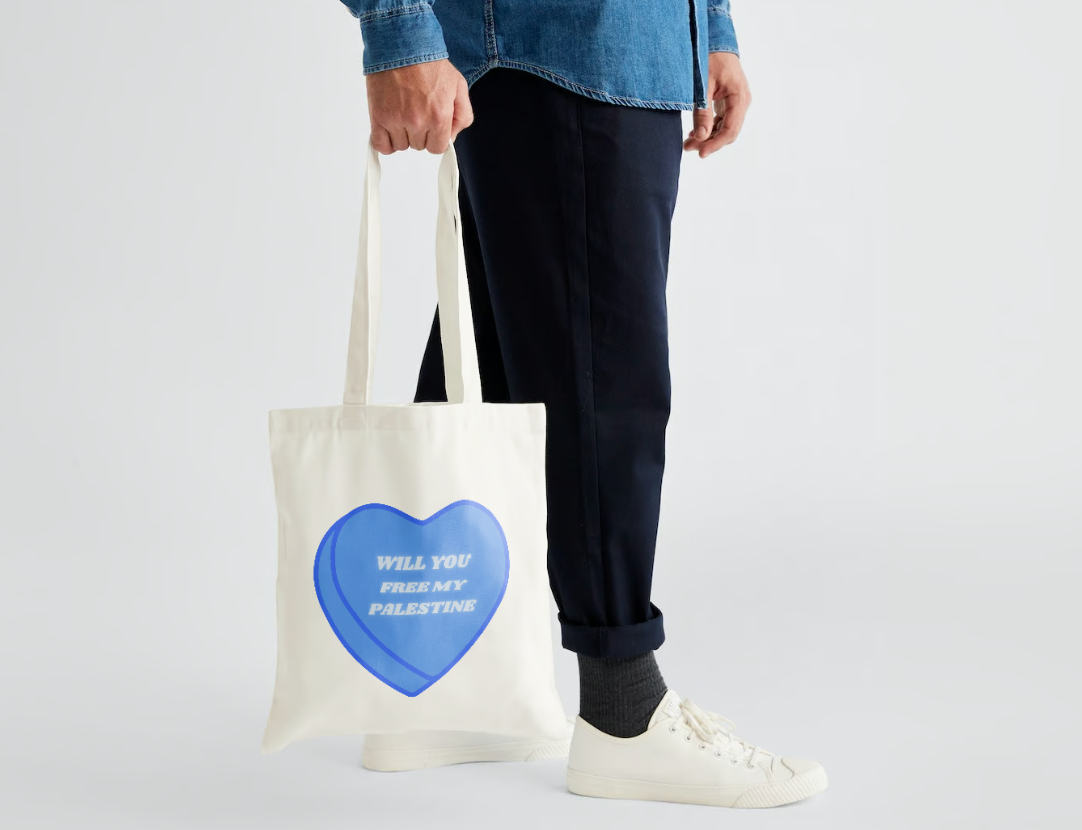 Will You Free My Palestine? Tote Blue